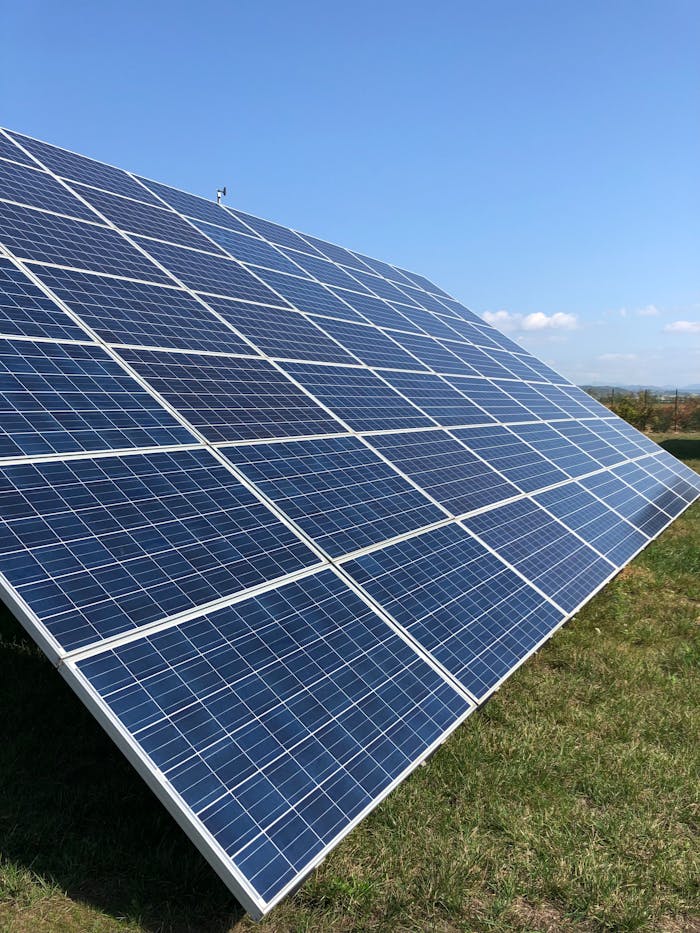 Solar Panels on a Field 